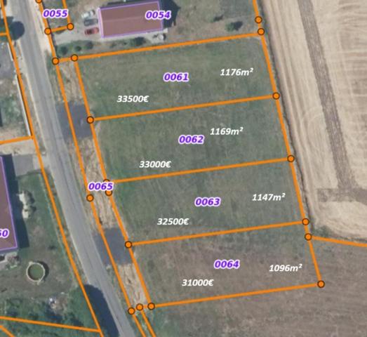 Terrain à bâtir de 1176m²