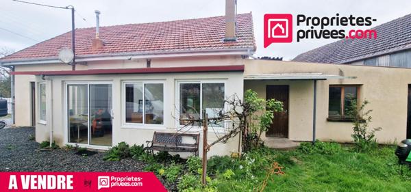 Maison 3 pièces - 2 chambres  - 71 m²  - véranda -  garage - dépendance  sur terrain de 1276 m²