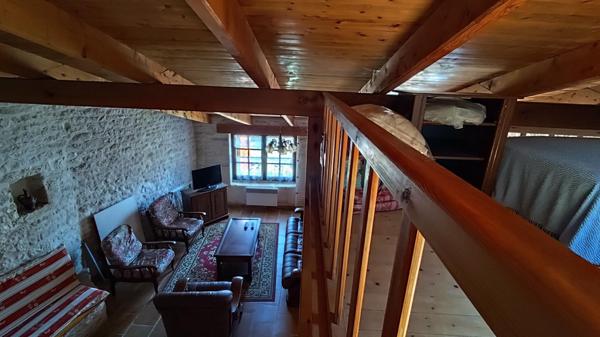 500 m océan, maison 100 m², pierre, charme, cheminée