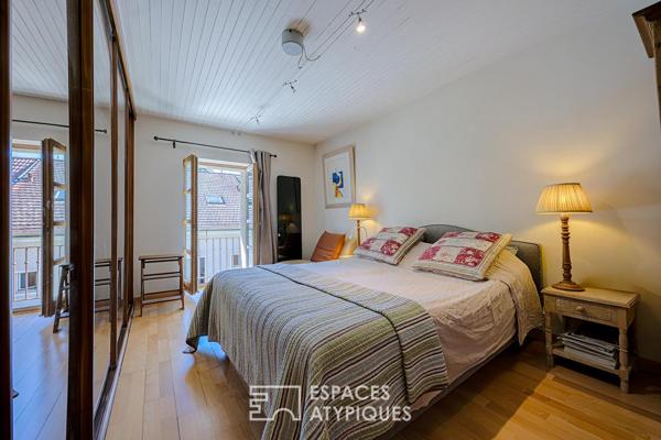 Propriété de caractère avec piscine et vue sur les montagnes