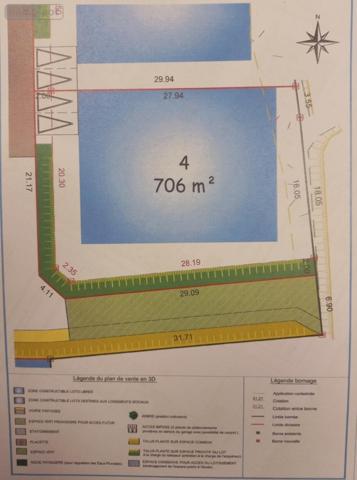 Terrain à Batir à vendre à Berné dans le Morbihan (56240), ref : 56032-1543