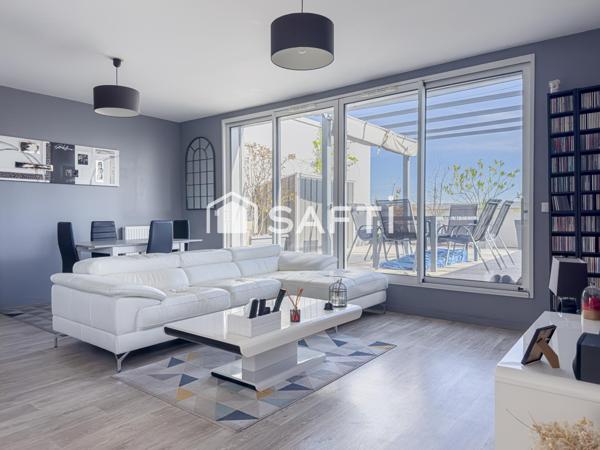 Appartement de type 5, dernier étage, 2 places de parking