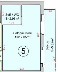 Studio à vendre 20 m² Ollainville