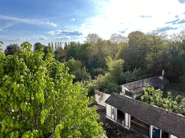 Maison en centre-ville avec ponton sur la Seine