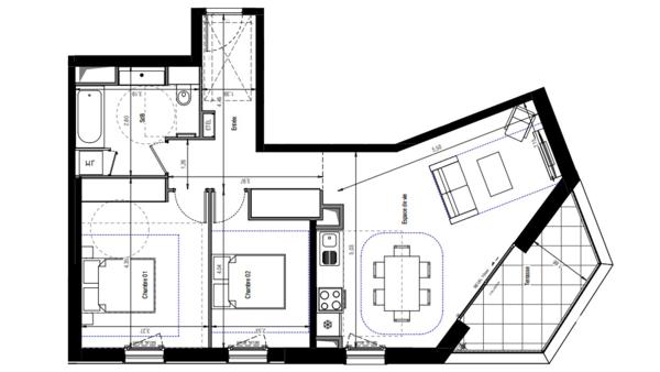 Appartement (neuf) à vendre 3 pièces 67 m² Vanves