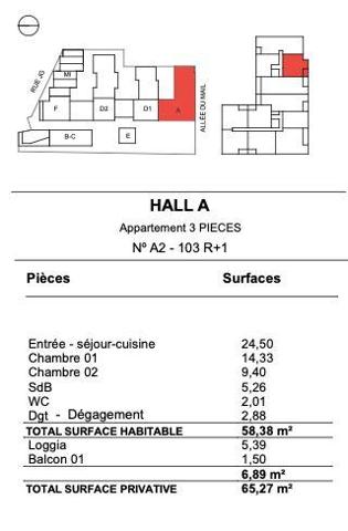 Appartement à vendre 3 pièces 58 m² La Rochelle