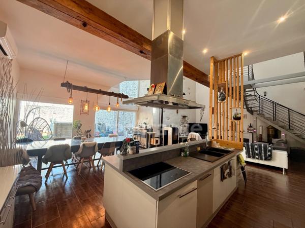 Loft exceptionnel 170m2 habitables 4 chambres, 1 garage et jardin à 20km de Carcassonne