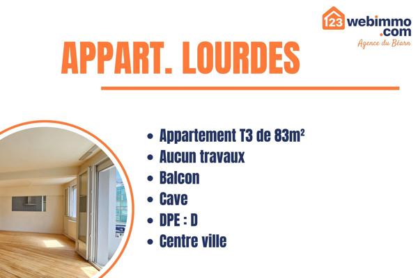 Appartement 83 m² à Lourdes 65100