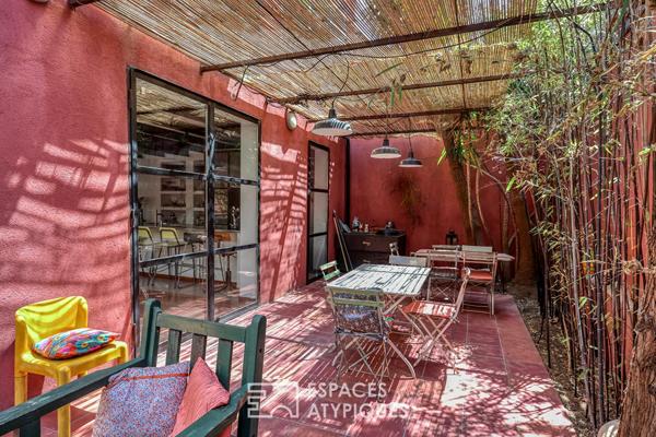 Loft en duplex avec patio
