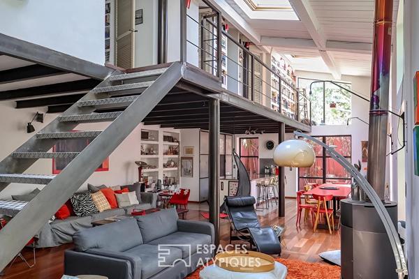 Loft en duplex avec patio