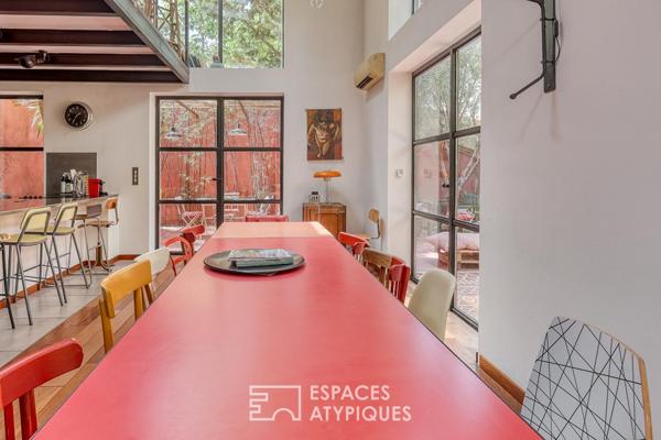 Loft en duplex avec patio
