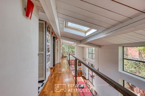 Loft en duplex avec patio