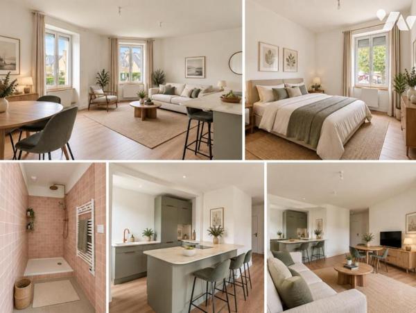 DINARD - Centre-ville - Appartement T2 - 46,88 m² Carrez - 1 chambre