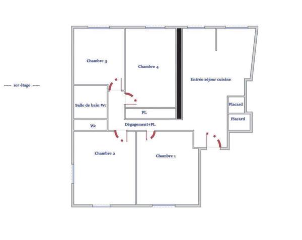 Boulevard de la paix - Bécon les Bruyeres -Courbevoie 5 pièce(s) 104 m2