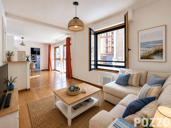 VUE MER FACE AU PLAT GOUSSET - Appartement 55m² avec ascenseur GRANVILLE