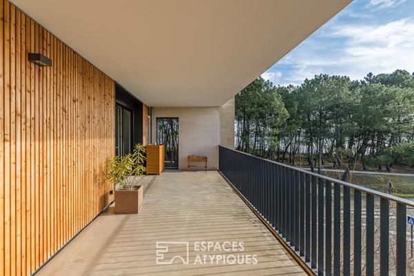 Appartement récent avec terrasse et vue sur le lac