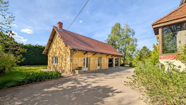 Dpt Saône et Loire (71), à vendre à 15 mn de St Marcel Villa de 163 m² et Maison ou Gite de 95 m² terrain de 4000 m²