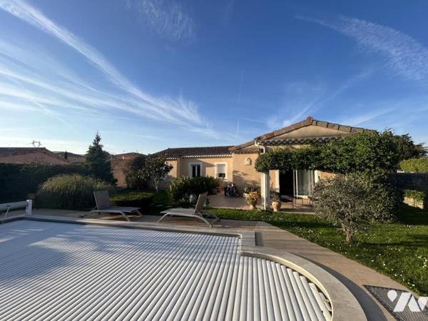 Montélimar , maison de plain pied 114m2hab, parcelle 801 m2 avec piscine.