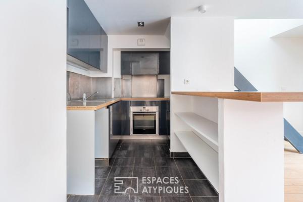 Duplex avec terrasse dans une ancienne imprimerie