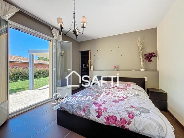 Villa Plain pied - 4 chambres - 5 min Lavaur – Garage et bureau- Piscinable