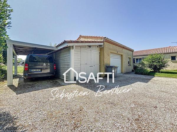 Villa Plain pied - 4 chambres - 5 min Lavaur – Garage et bureau- Piscinable