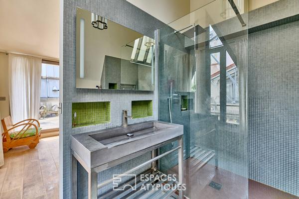 Maison-loft avec deux terrasses