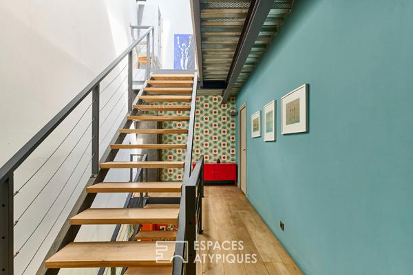Maison-loft avec deux terrasses