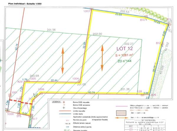 Terrain à vendre 1 281 m² Chérencé-le-Héron