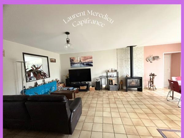 Maison de plain-pied 130 m² – 5 chambres – Secteur recherché et paisible