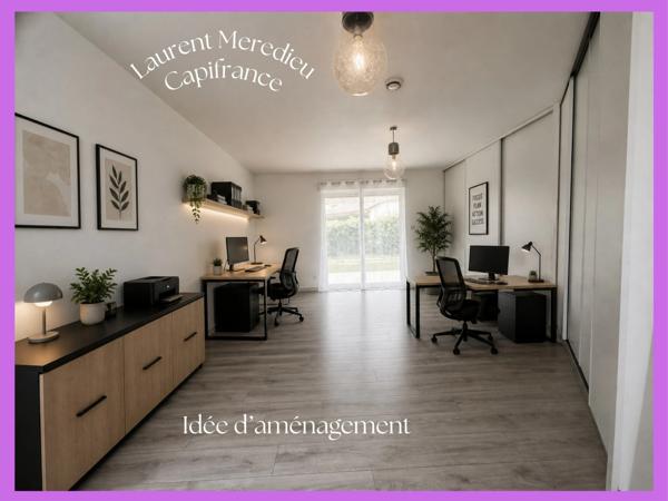 Maison de plain-pied 130 m² – 5 chambres – Secteur recherché et paisible