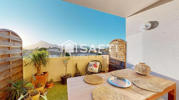LA CRAU – T2 3ème et dernier étage avec TERRASSE ET GARAGE, À DEUX PAS DU CENTRE-VILLE