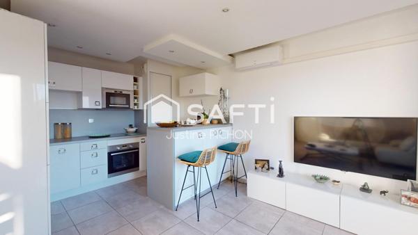 LA CRAU – T2 3ème et dernier étage avec TERRASSE ET GARAGE, À DEUX PAS DU CENTRE-VILLE