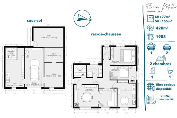 Maison 4 pièces de 77 m² à Montbéliard (25200)