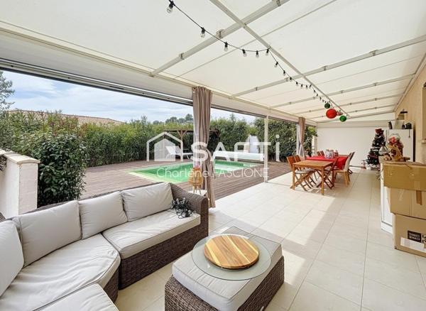 Lorgues – Maison de plain-pied à deux pas du centre : confort, charme et art de vivre