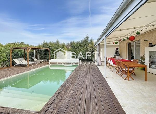 Lorgues – Maison de plain-pied à deux pas du centre : confort, charme et art de vivre