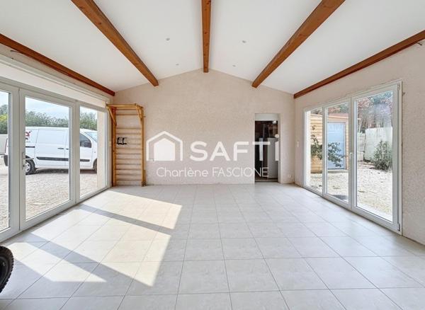 Lorgues – Maison de plain-pied à deux pas du centre : confort, charme et art de vivre