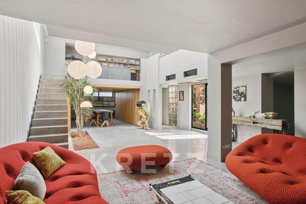 Loft comme une maison avec terrasse