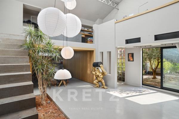 Loft comme une maison avec terrasse