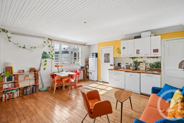 Appartement F2 à vendre  2 pièces - 49,91 m 2   PARIS  - 75019