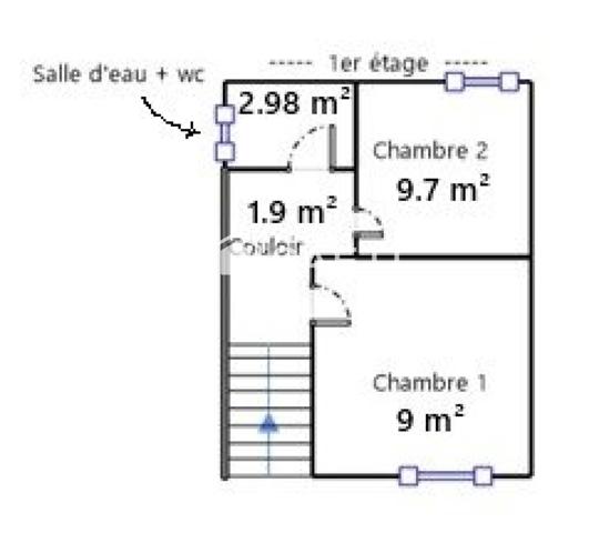 Bien placée près de la gare et des commerces