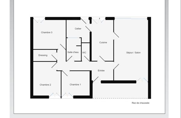 Maison 4 pièces 76 m2 TREMENTINES Jardin
