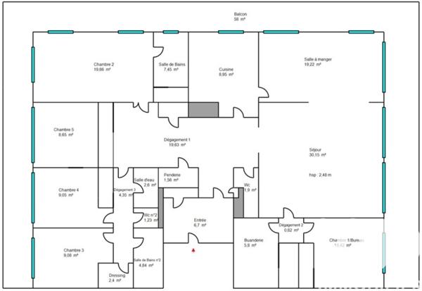 Appartement à vendre 7 pièces 175 m² Neuilly-sur-Seine