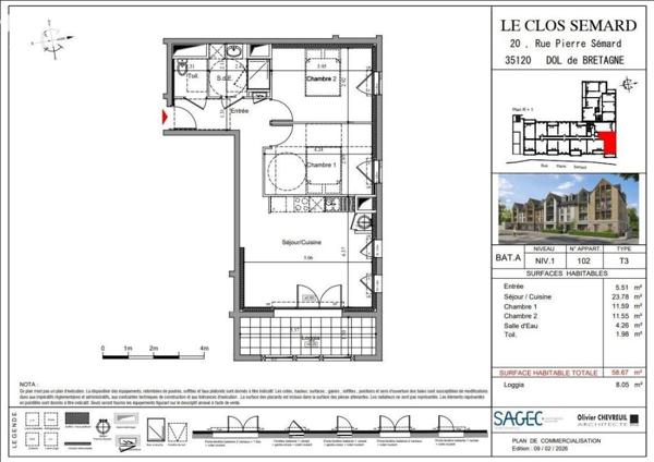 APPARTEMENT T3 HYPER CENTRE