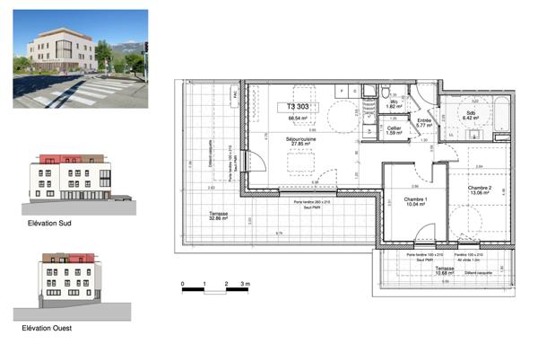 Appartement 3 pièces - 67 m²