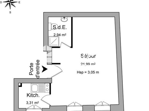 Location Studio 28.24 m² - 12 RUE DE L'OULMET Albi 81000