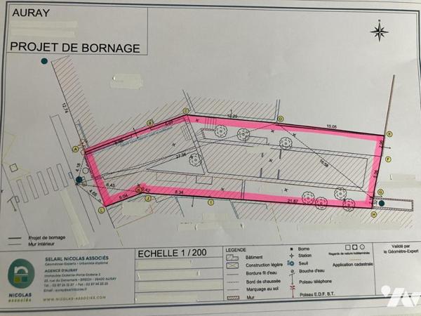 Terrain à Bâtir d'une superficie totale de 373 m2