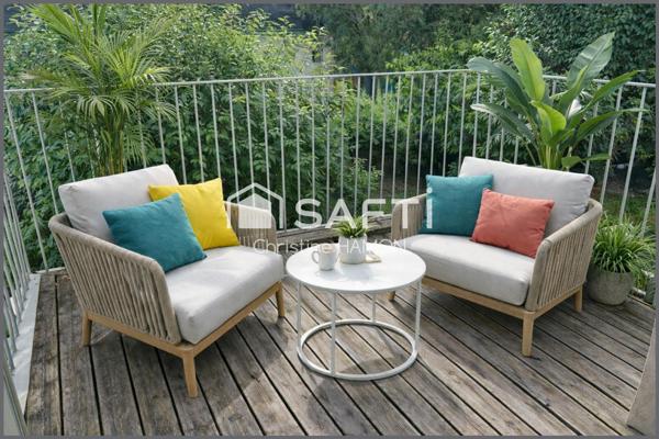 T3 balcon, parking couvert, cave à 500m de la gare