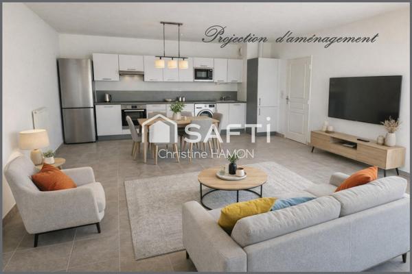 T3 balcon, parking couvert, cave à 500m de la gare