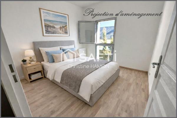 T3 balcon, parking couvert, cave à 500m de la gare