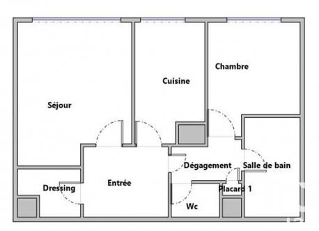 Appartement à vendre 2 pièces 52 m² Paris 13